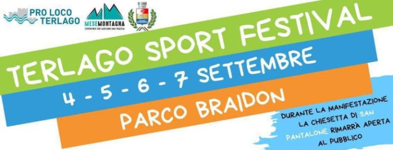 Terlago Sport Festival 4-7 settembre